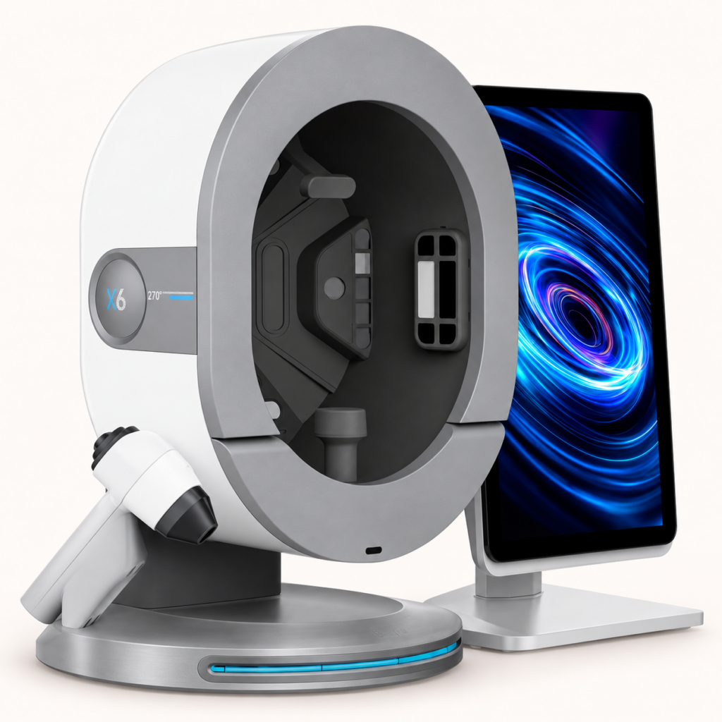 skinigence-pro-studio Skinigence Pro เครื่องวิเคราะห์ผิวและหนังศีรษะ พร้อมหน้าจอและหัวตรวจ